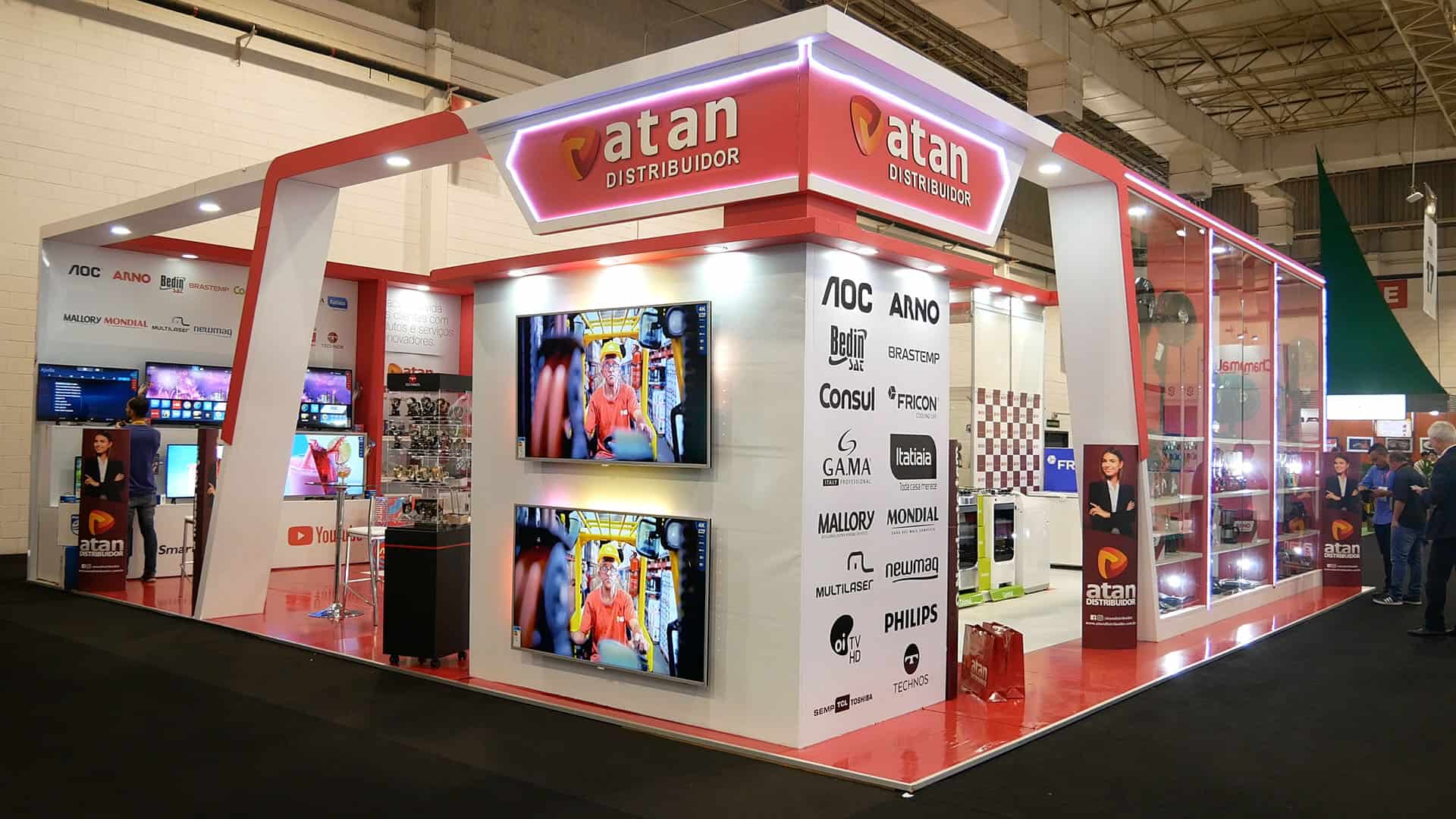 Atan Distribuidor apresenta marca durante a Eletrolar Sow 2019