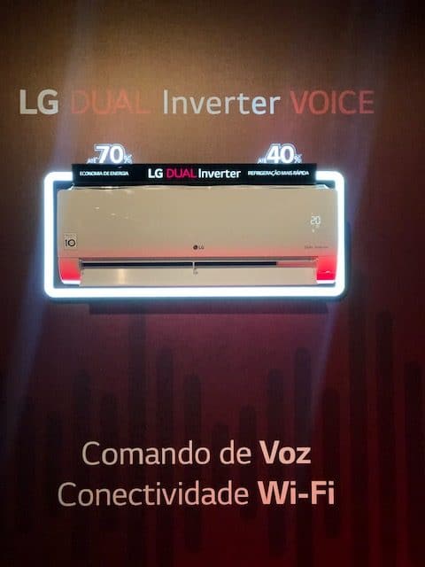 Nova linha Dual Inverter VOICE, da LG, tem comandos de voz em português