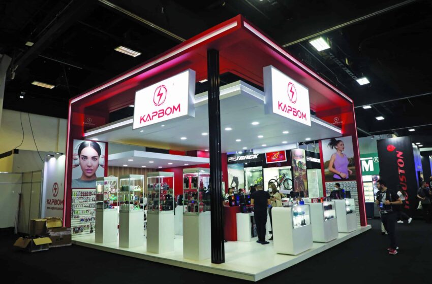 Kapbom projects larger booth at the fair in 2023