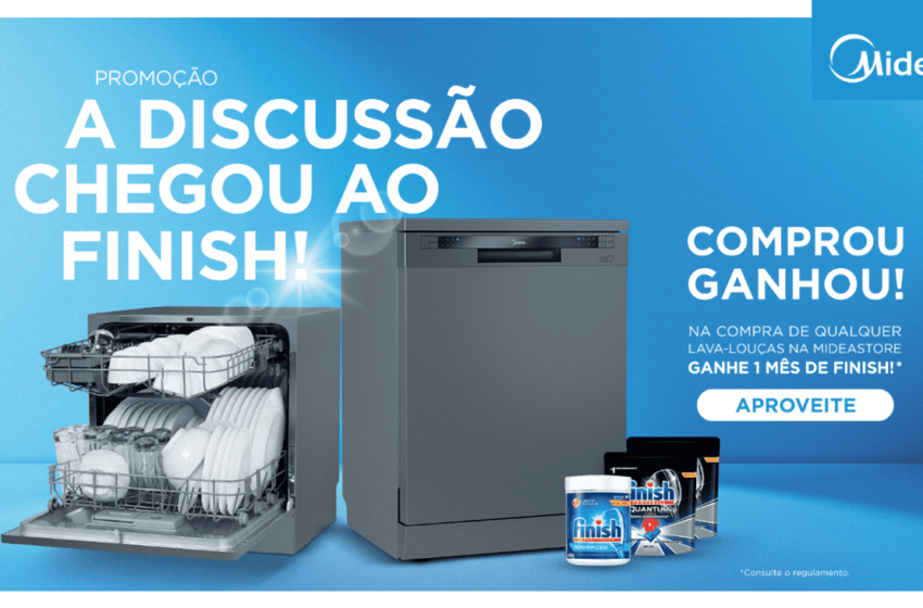 Parceria entre Midea e Finish promove fim das DRs entre casais