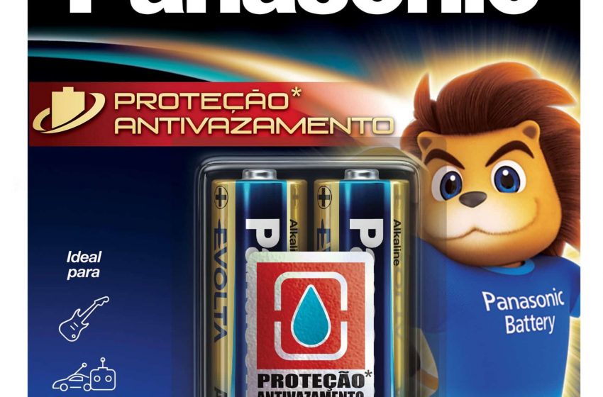 Panasonic lança pilhas alcalinas de tecnologia antivazamento