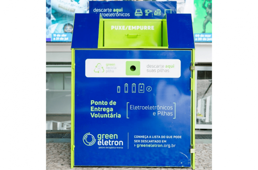 Telhanorte e Tumelero, em parceria com a Green Eletron, oferecem 16 coletores para a reciclagem de eletroeletrônicos e pilhas