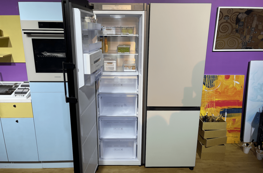  Samsung lança geladeiras Bespoke e inaugura sua linha de eletrodomésticos customizáveis no Brasil