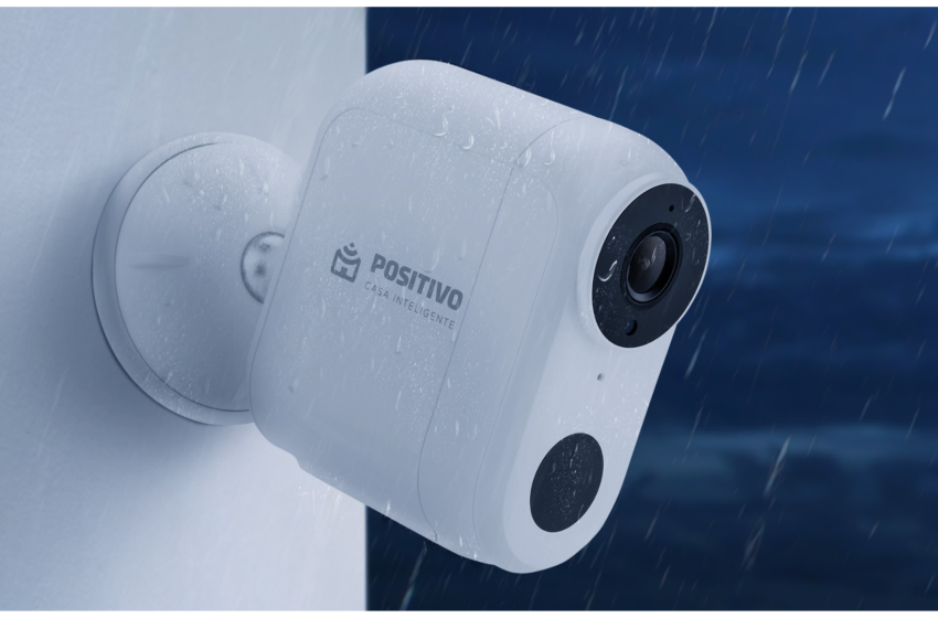 Positivo Casa Inteligente lança smart câmera sem fio e resistente a jatos de água