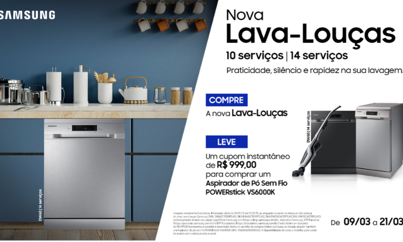 Samsung abre pré-venda das primeiras lava-louças da marca no País