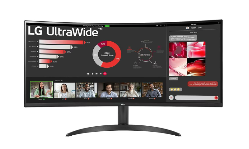 Novo Monitor LG UltraWide™ Curvo 34” permite maior produtividade