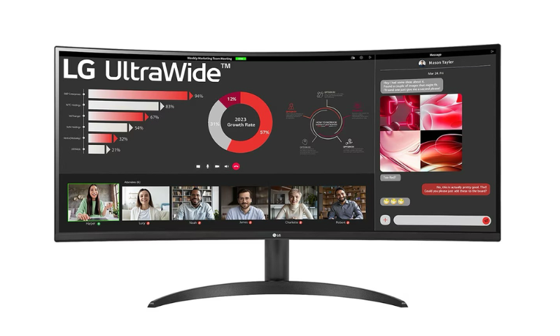  Novo Monitor LG UltraWide™ Curvo 34” permite maior produtividade