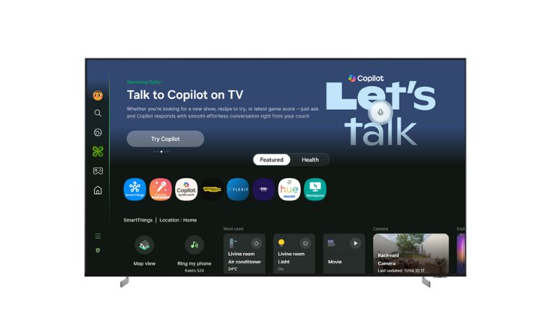 Samsung leva Microsoft Copilot para TVs e monitores