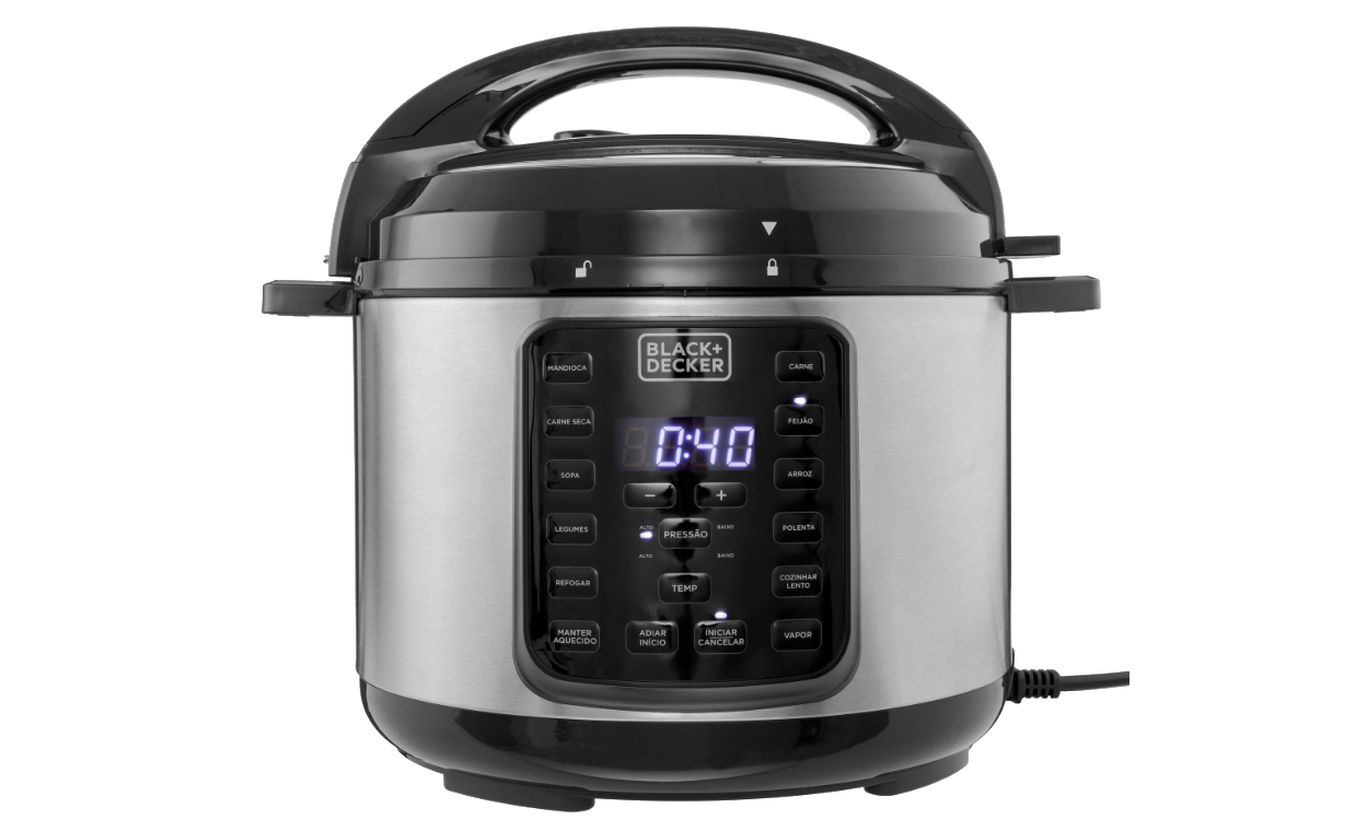 Panela elétrica da linha Gourmand Gris da BLACK+DECKER